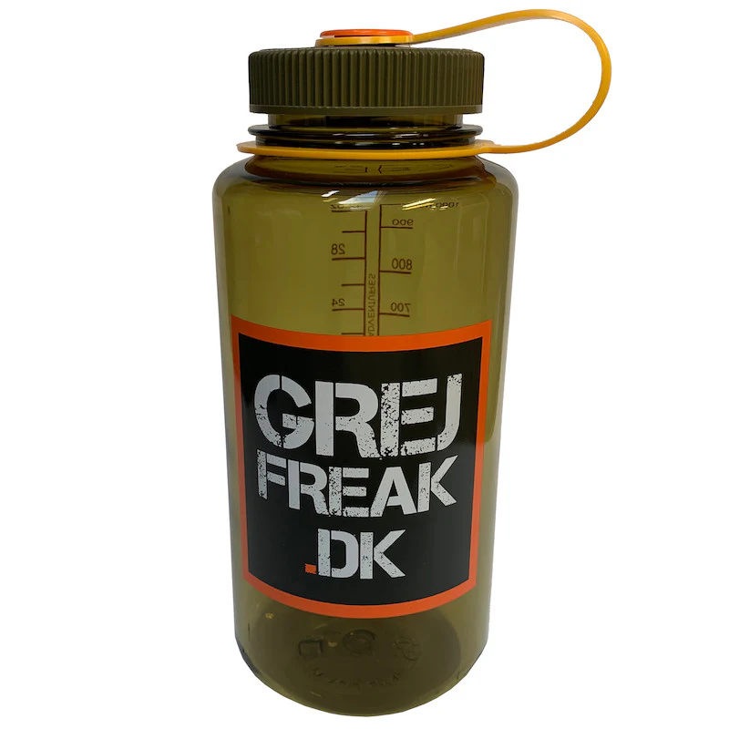 Nalgene - Wide Mouth Drikkeflaske m. GrejFreak.dk Logo 1L
