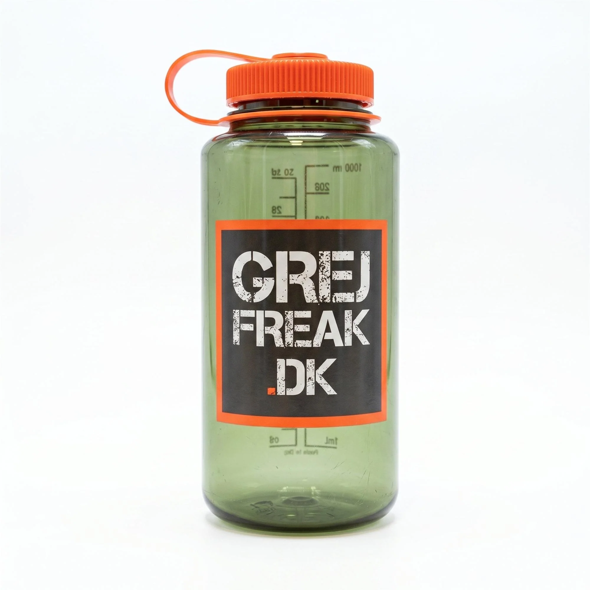 Nalgene - Wide Mouth Sustain Drikkedunk m. GrejFreak.dk Logo 1L // Grøn