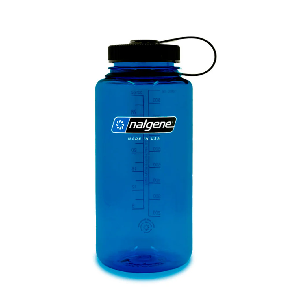 Nalgene - Wide Mouth Sustain Drikkeflaske 1L // Blå
