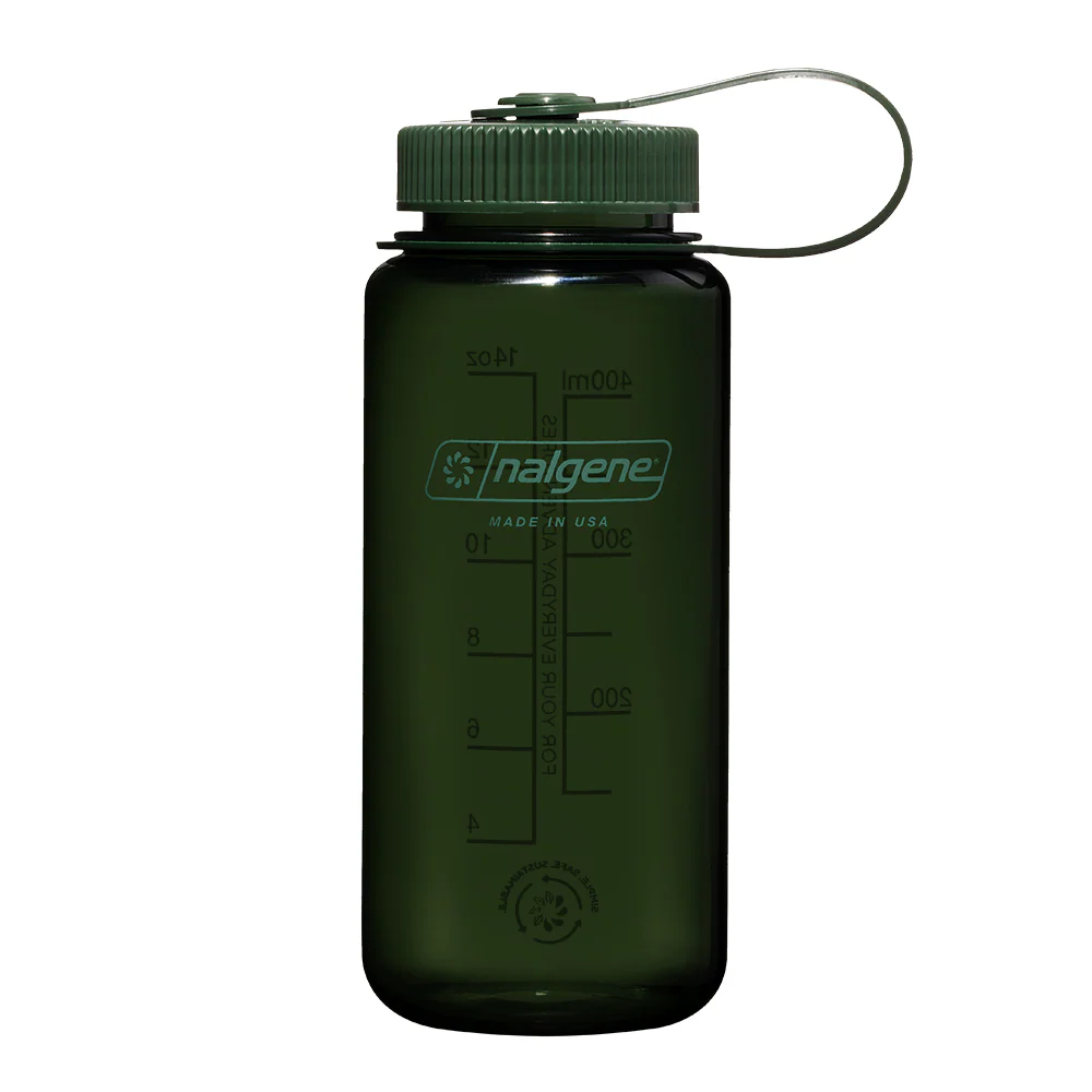 Nalgene - Wide Mouth Sustain Drikkeflaske 475ml // Mørkegrøn