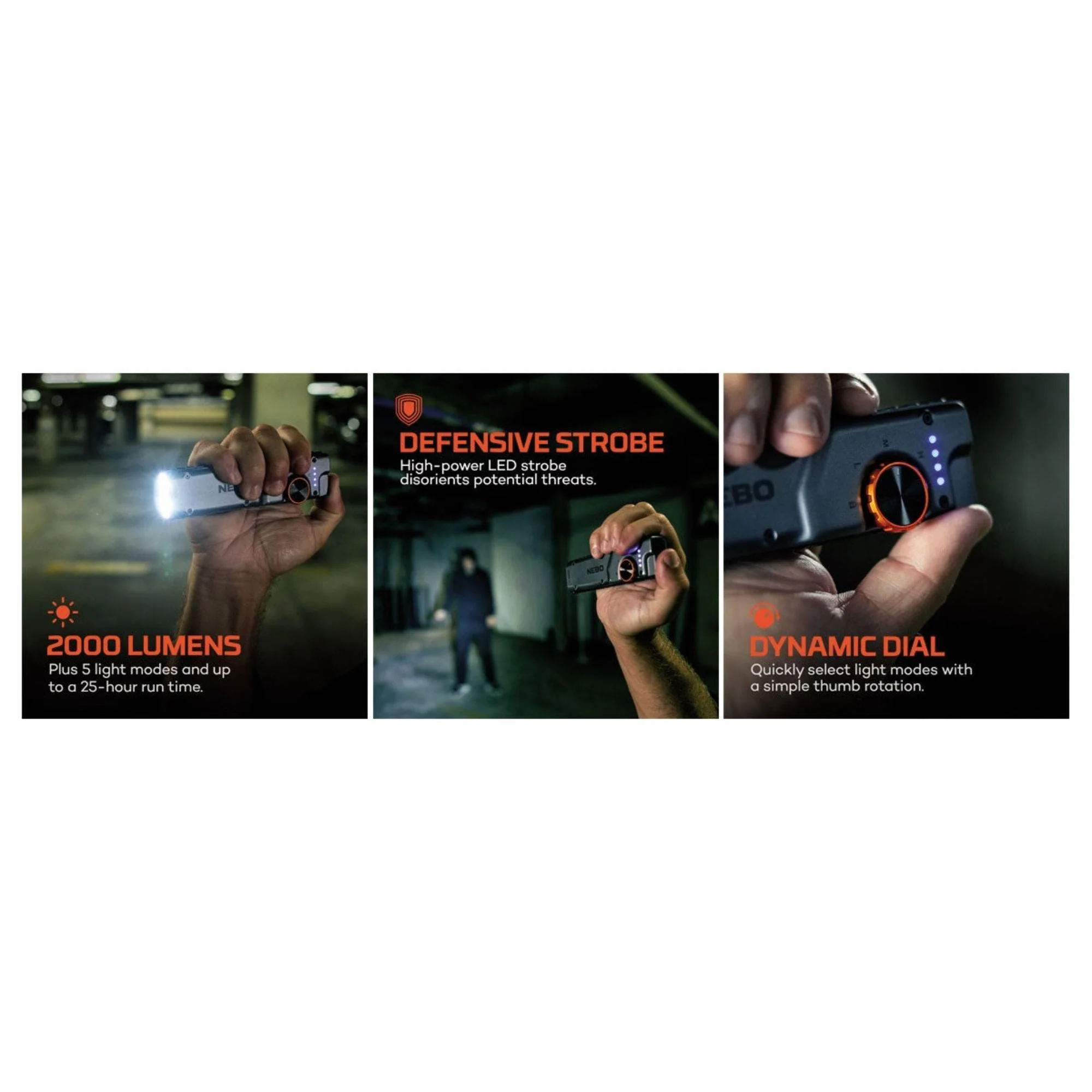Nebo - Edge 2K Pocket Light Genopladelig 2000Lumen - Image 2