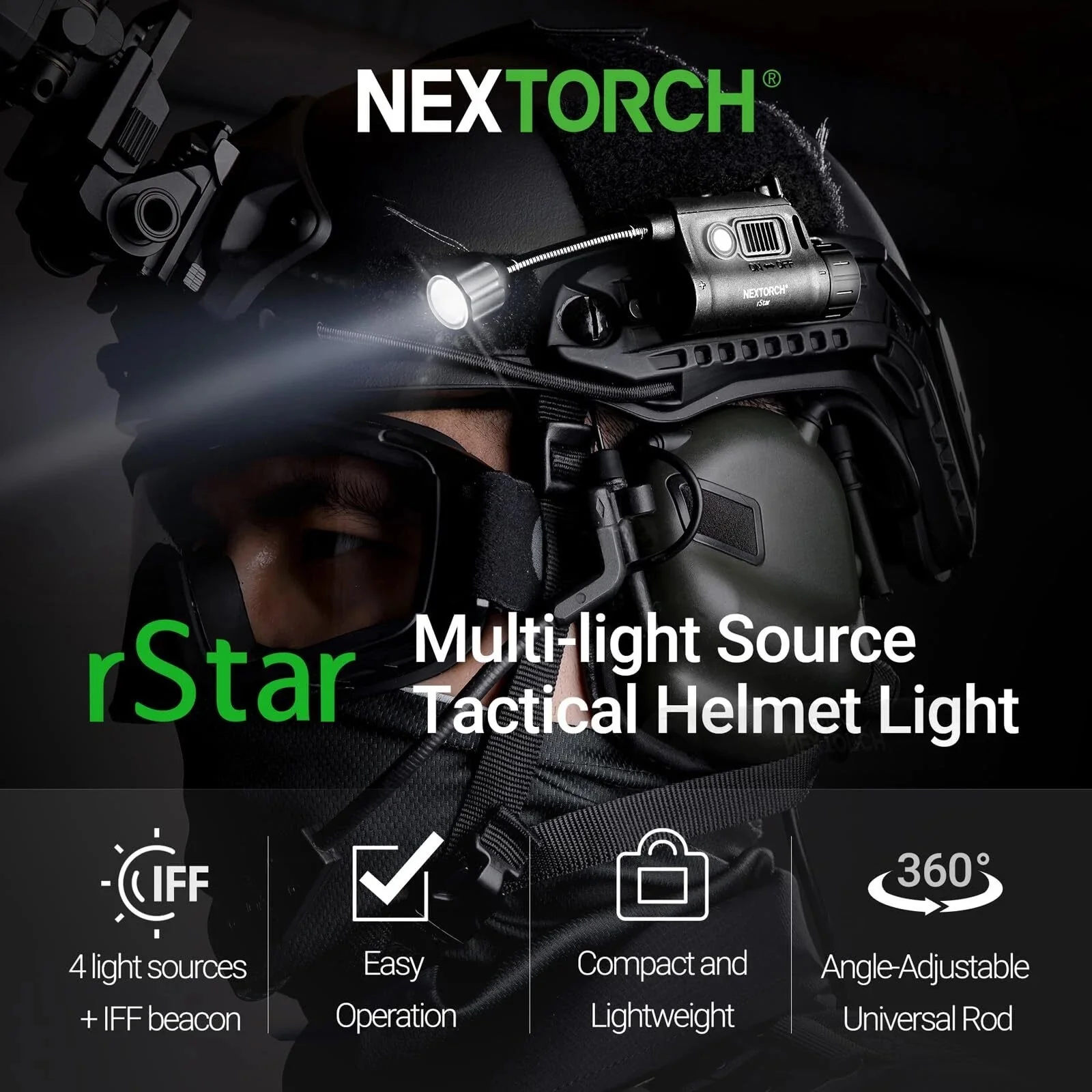 Nextorch - rStar LED Hjelmlygte 80 lumen - Image 8