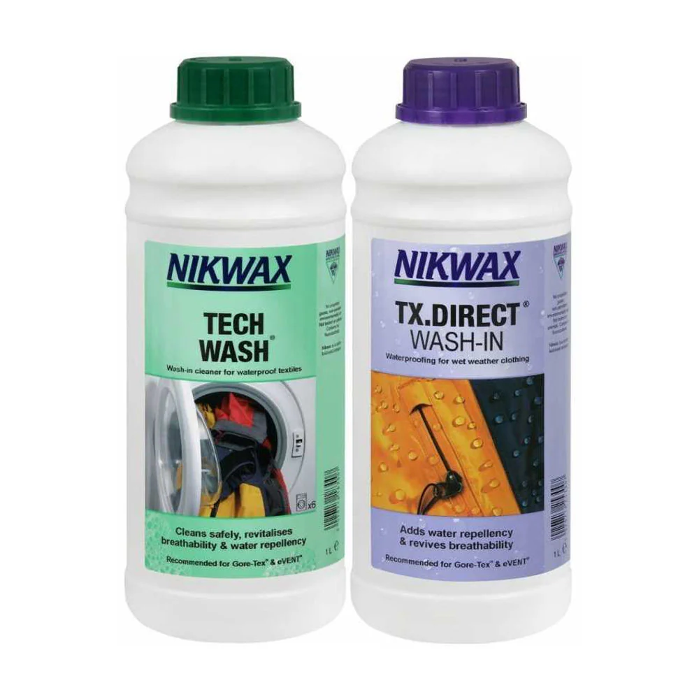 Nikwax - Twinpack Tech Wash & TX.Direct Wash-In Imprægnering // 1L