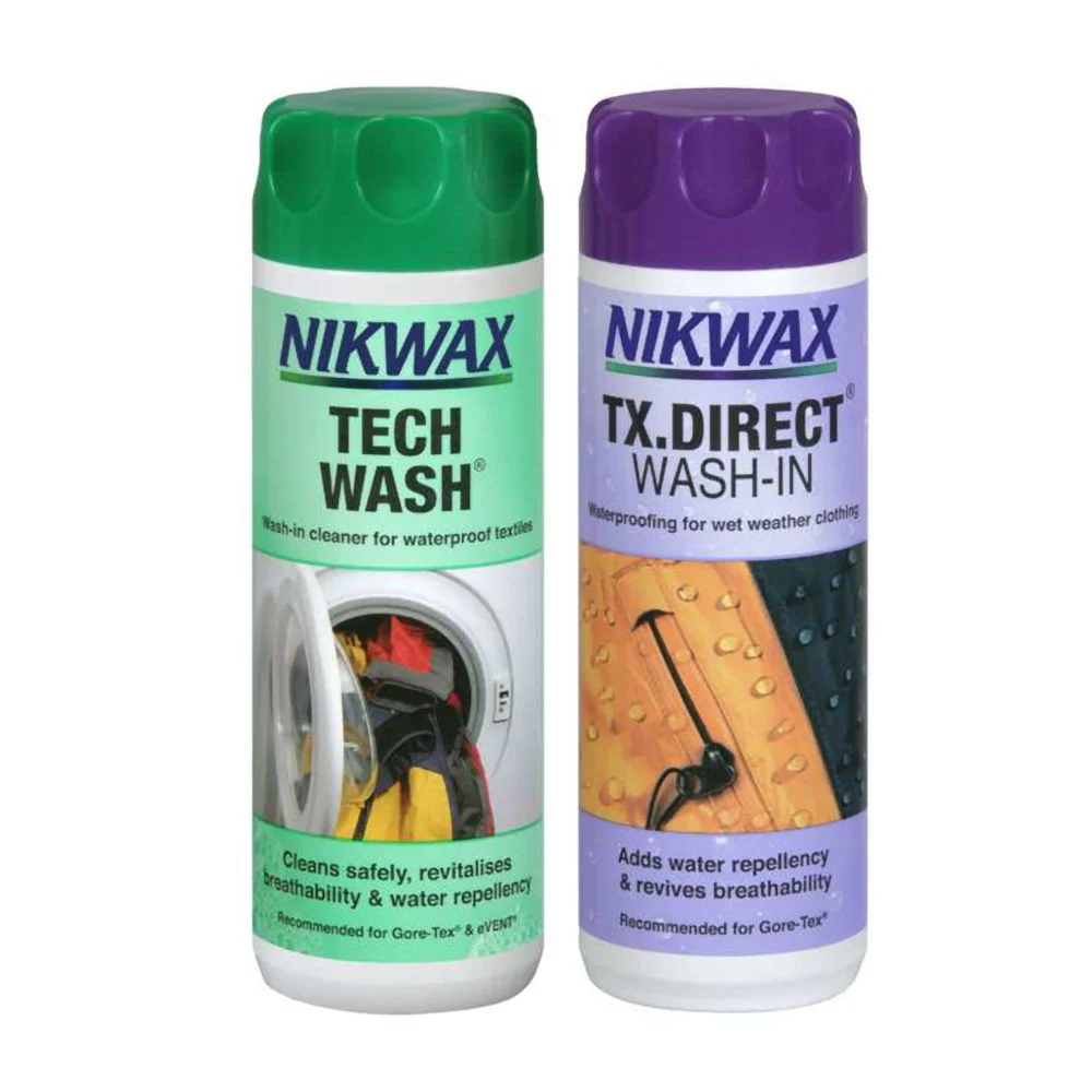 Nikwax - Twinpack Tech Wash & TX.Direct Wash-In Imprægnering // 300 ml