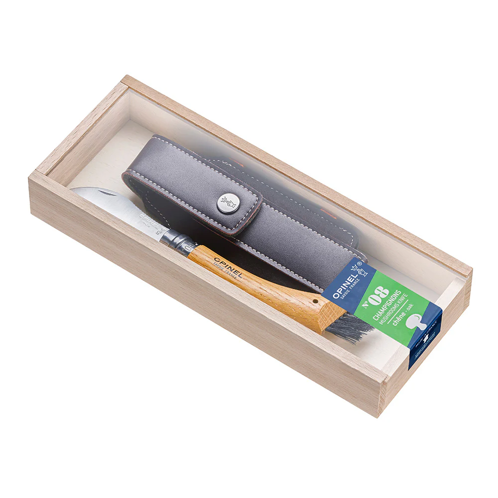 Opinel - No 8 Svampekniv Eg Gaveæske