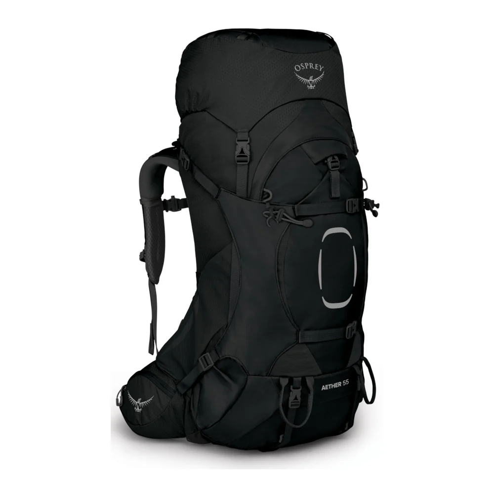 Osprey - Aether 55 Herre Vandrerygsæk 55L // Sort