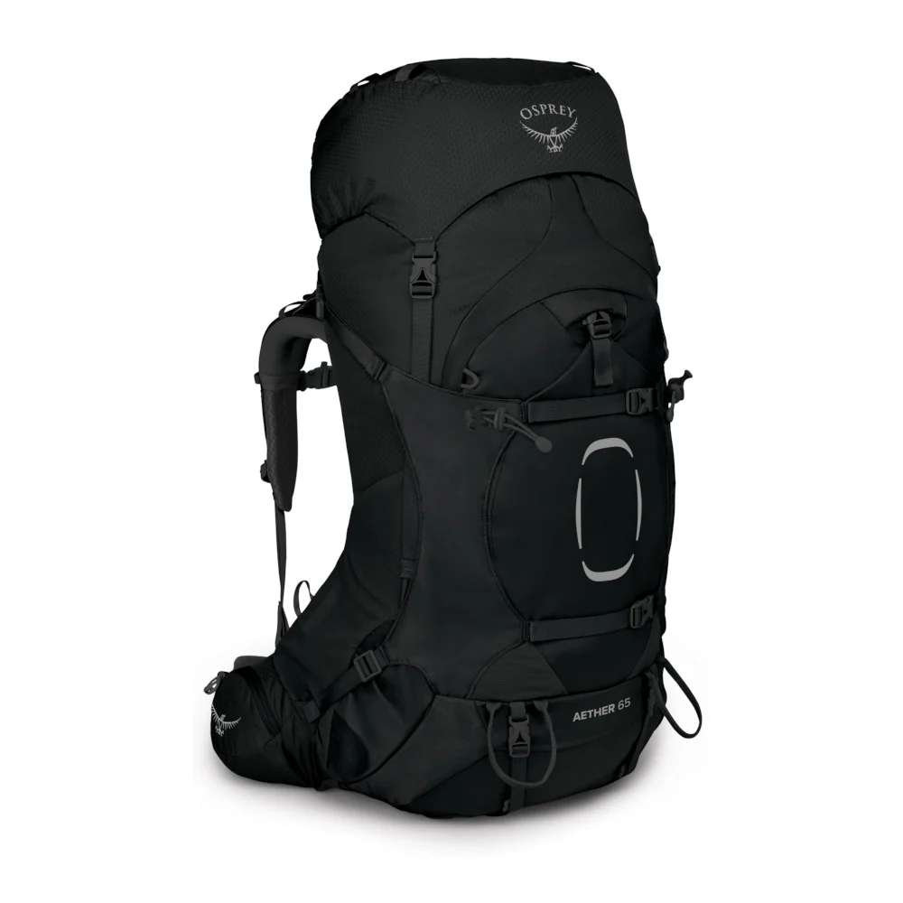 Osprey - Aether 65 Herre Vandrerygsæk 65L // Sort