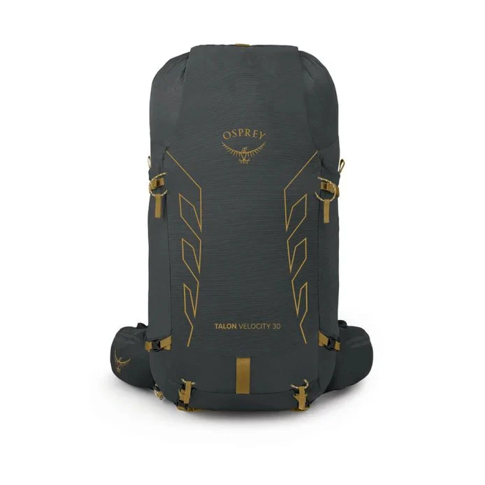 Osprey - Talon Velocity Herre Vandrerygsæk 30L // Dark Charcoal/Tumbleweed Yellow