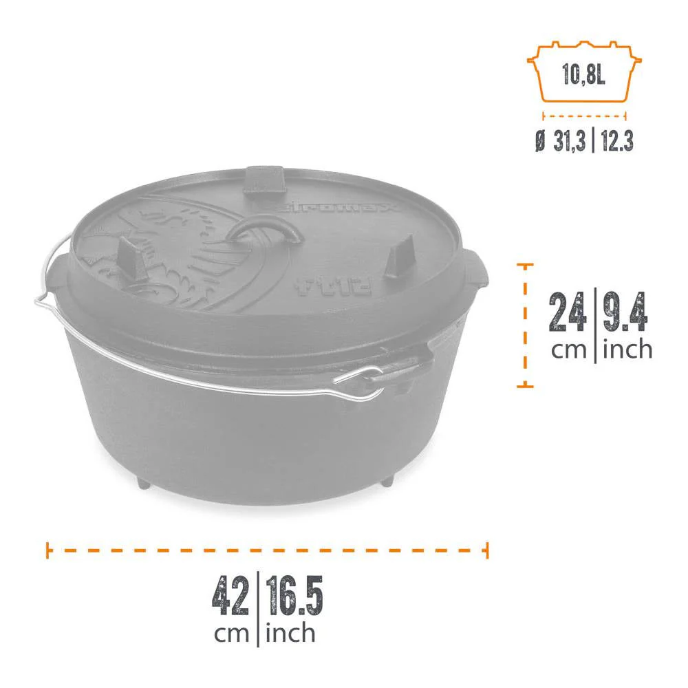 Petromax - Dutch Oven ft12 Støbejernsgryde 10,8L - Image 3