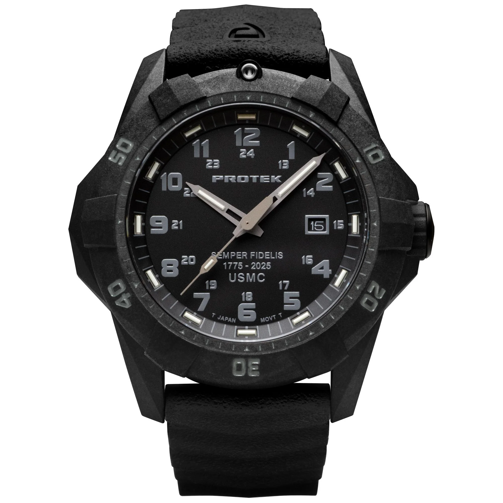 ProTek - PT1011SF USMC 250th Edition 42 mm Outdoor Ur // Sort