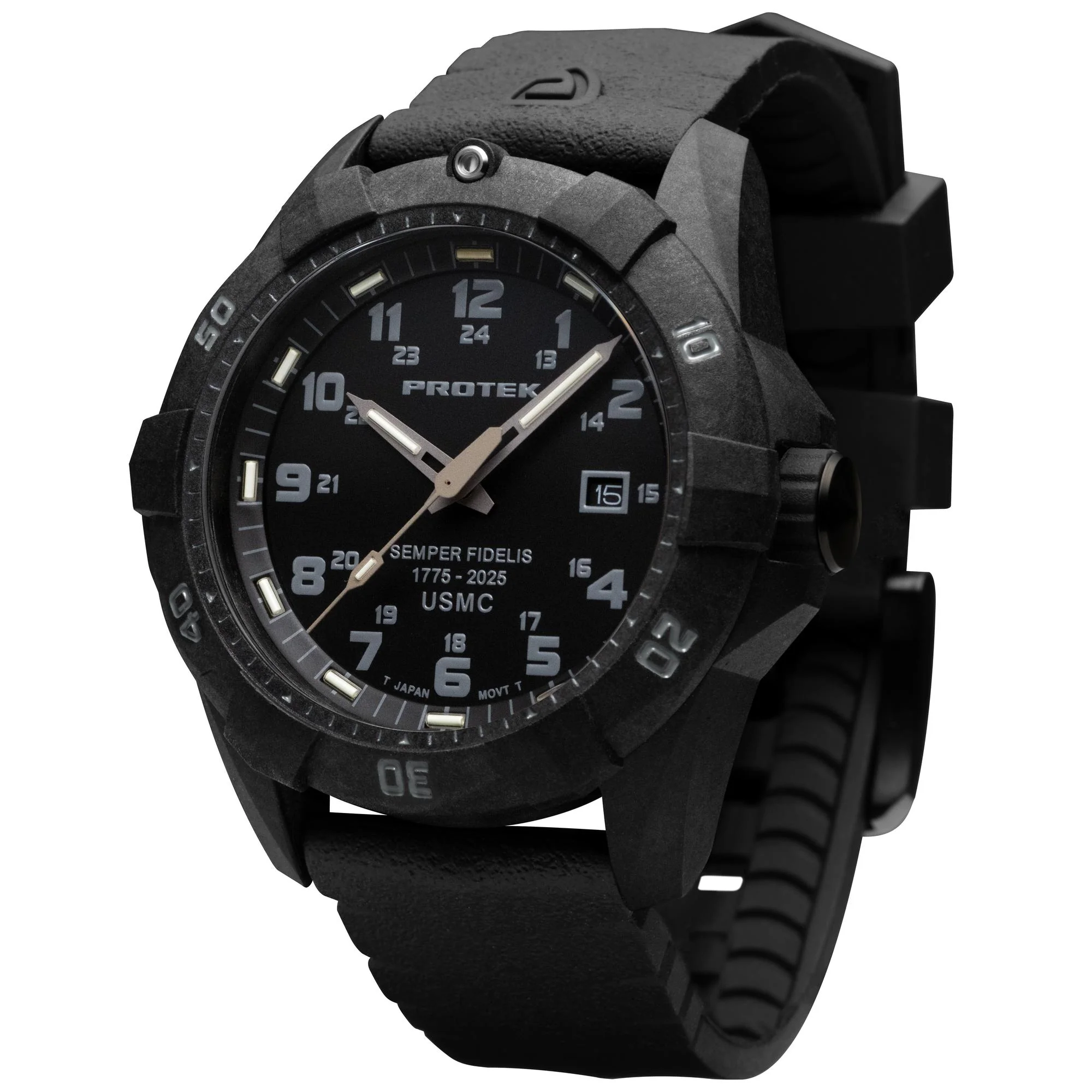 ProTek - PT1011SF USMC 250th Edition 42 mm Outdoor Ur // Sort - Image 2