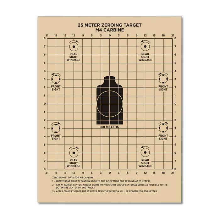 Rite In The Rain - 25 Meter Zeroing Target