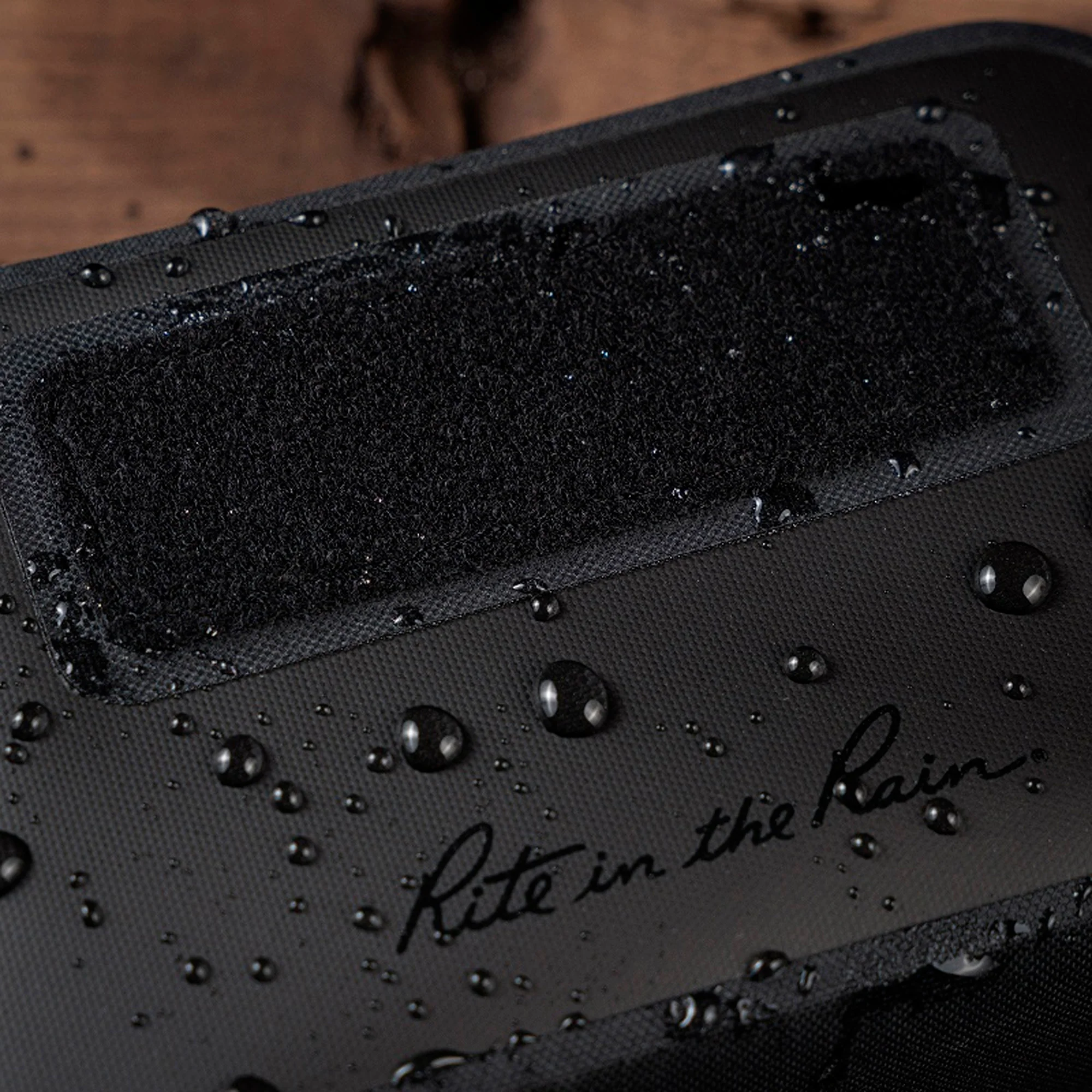 Rite In The Rain - Monsoon Rapid // Small Utility Pouch 4.5X7 Black W/Velcro - Image 6