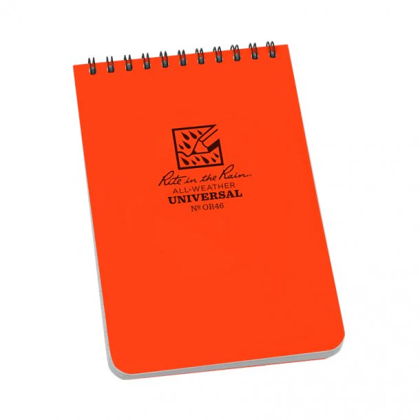 Rite In The Rain - Pocket Top Spiral 10 x 15 cm // Orange