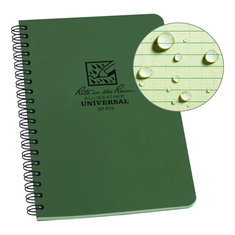 Rite in The Rain - Side Spiral Notebook 11,8 x 17,8 cm // Gul - Image 2