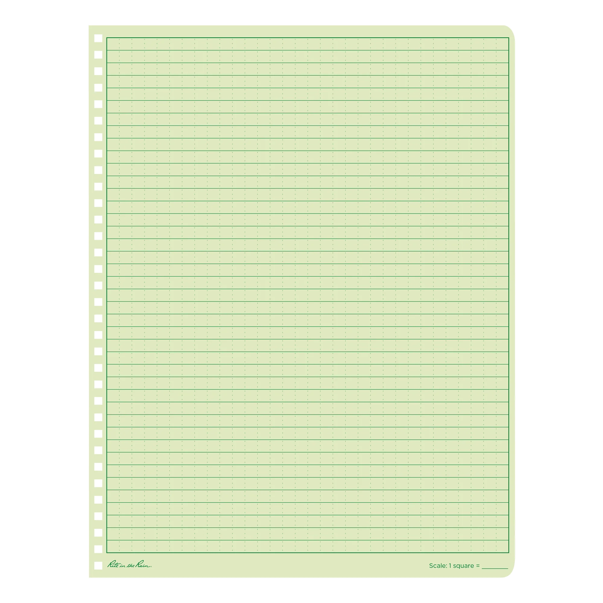 Rite in The Rain - Side Spiral Notebook 22 x 28 cm // Grøn - Image 5