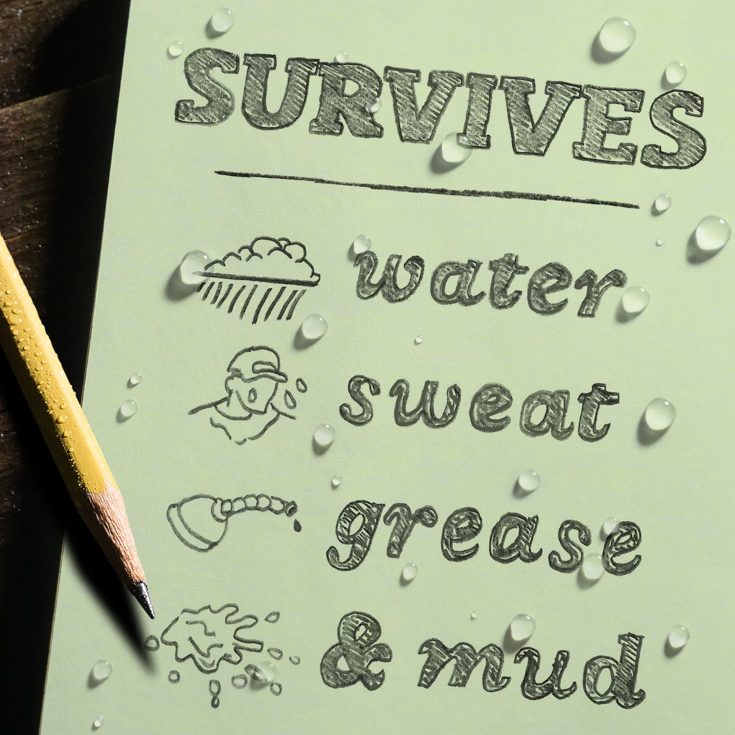 Rite in The Rain - Side Spiral Notebook 22 x 28 cm // Grøn - Image 6