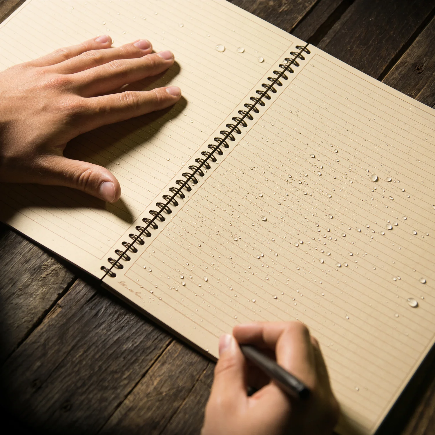 Rite in The Rain - Side Spiral Notebook 22 x 28 cm // Tan - Image 4
