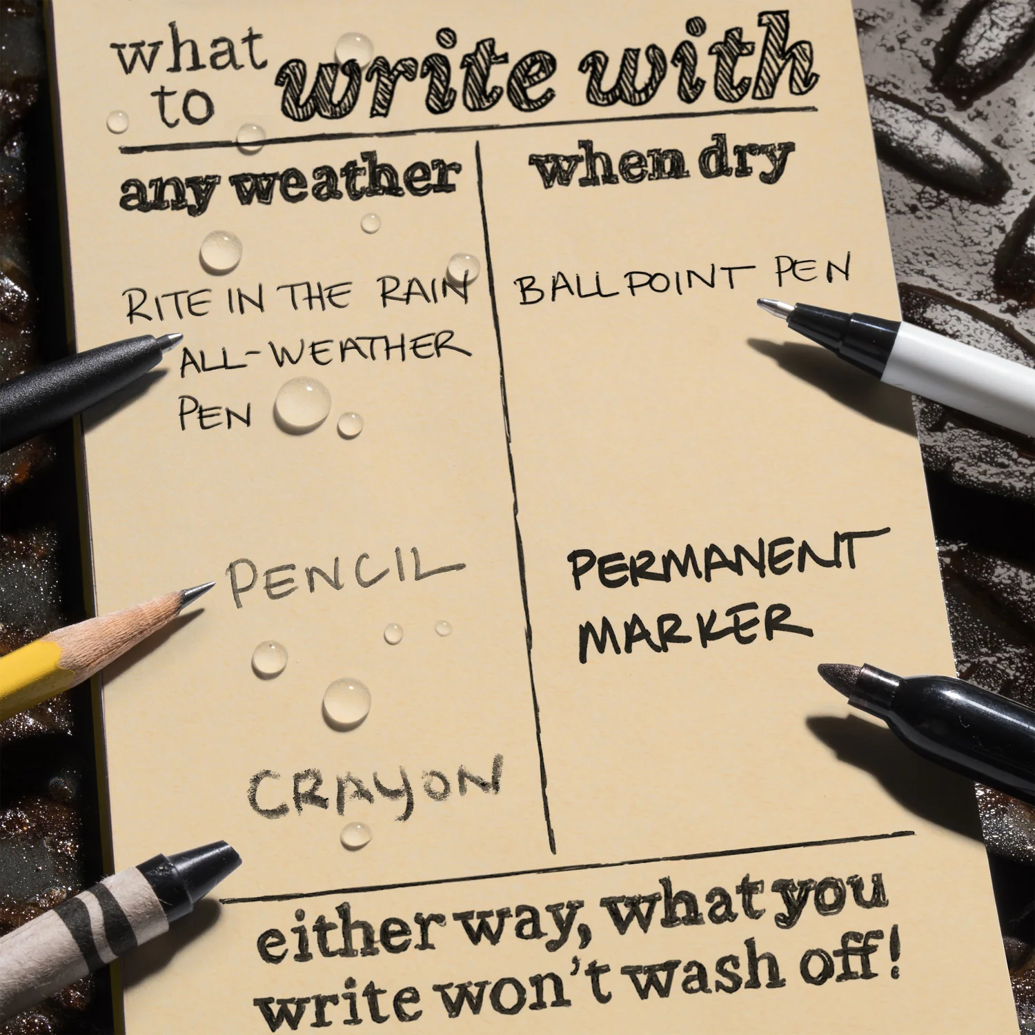 Rite in The Rain - Side Spiral Notebook 22 x 28 cm // Tan - Image 7