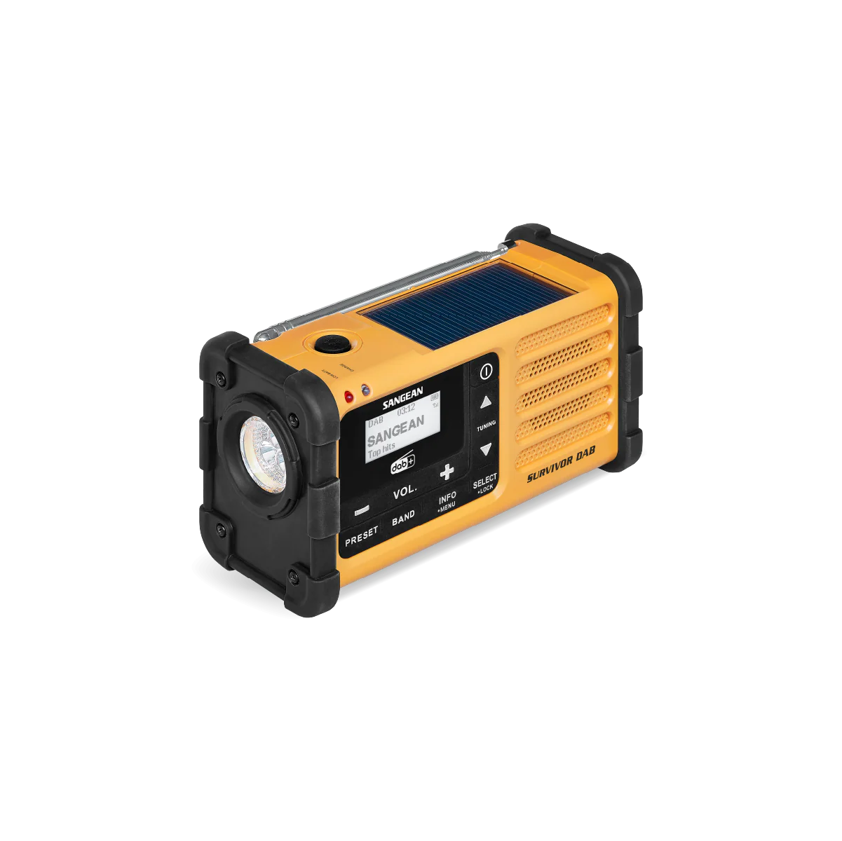 Sangean - MMR-88 DAB+/FM-RDS Multi-Powered Nødradio // Gul - Image 4