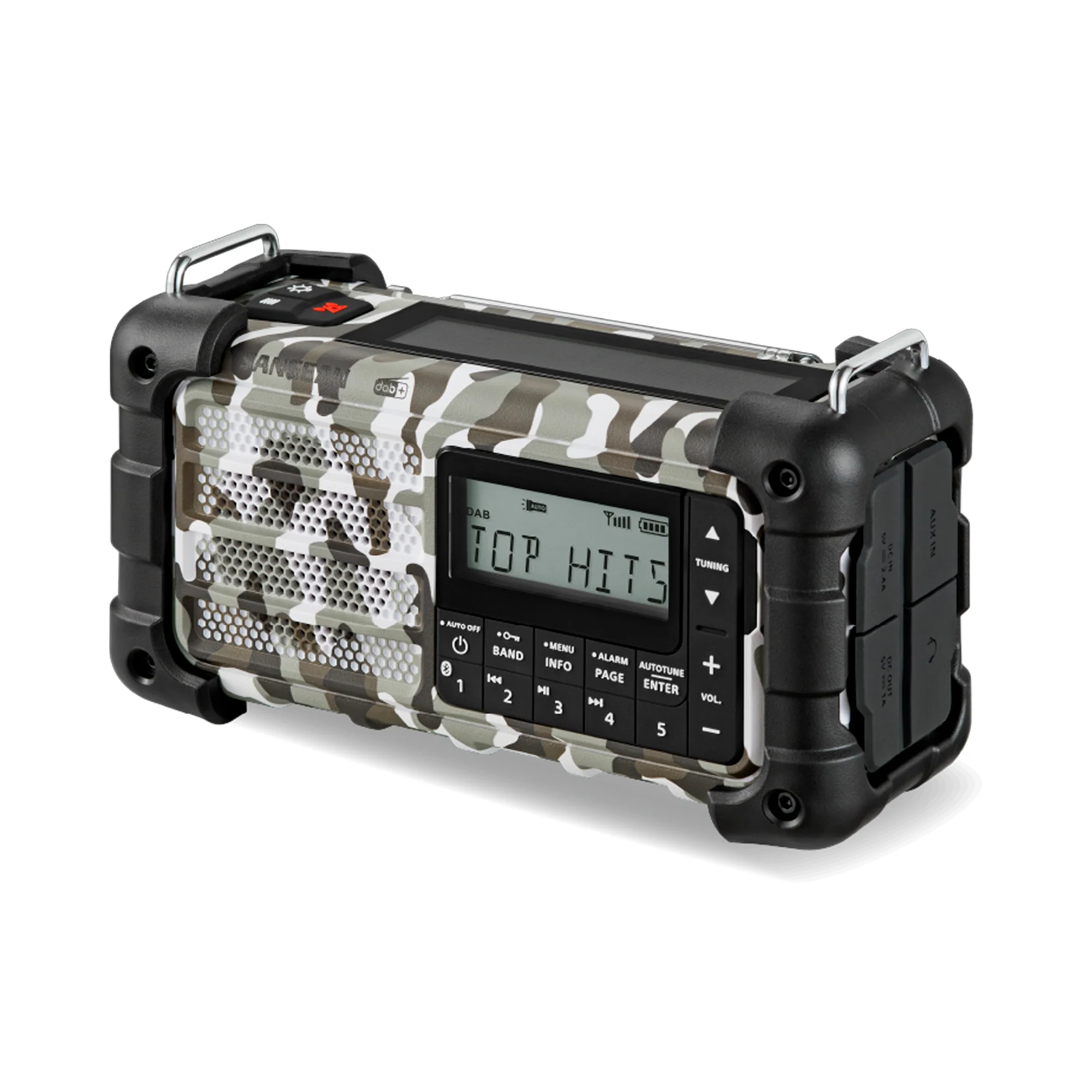 Sangean - MMR-99 DAB+/FM/Bluetooth/AUX - Multi-Powered Digital Nødradio // Arctic Camo - Image 4