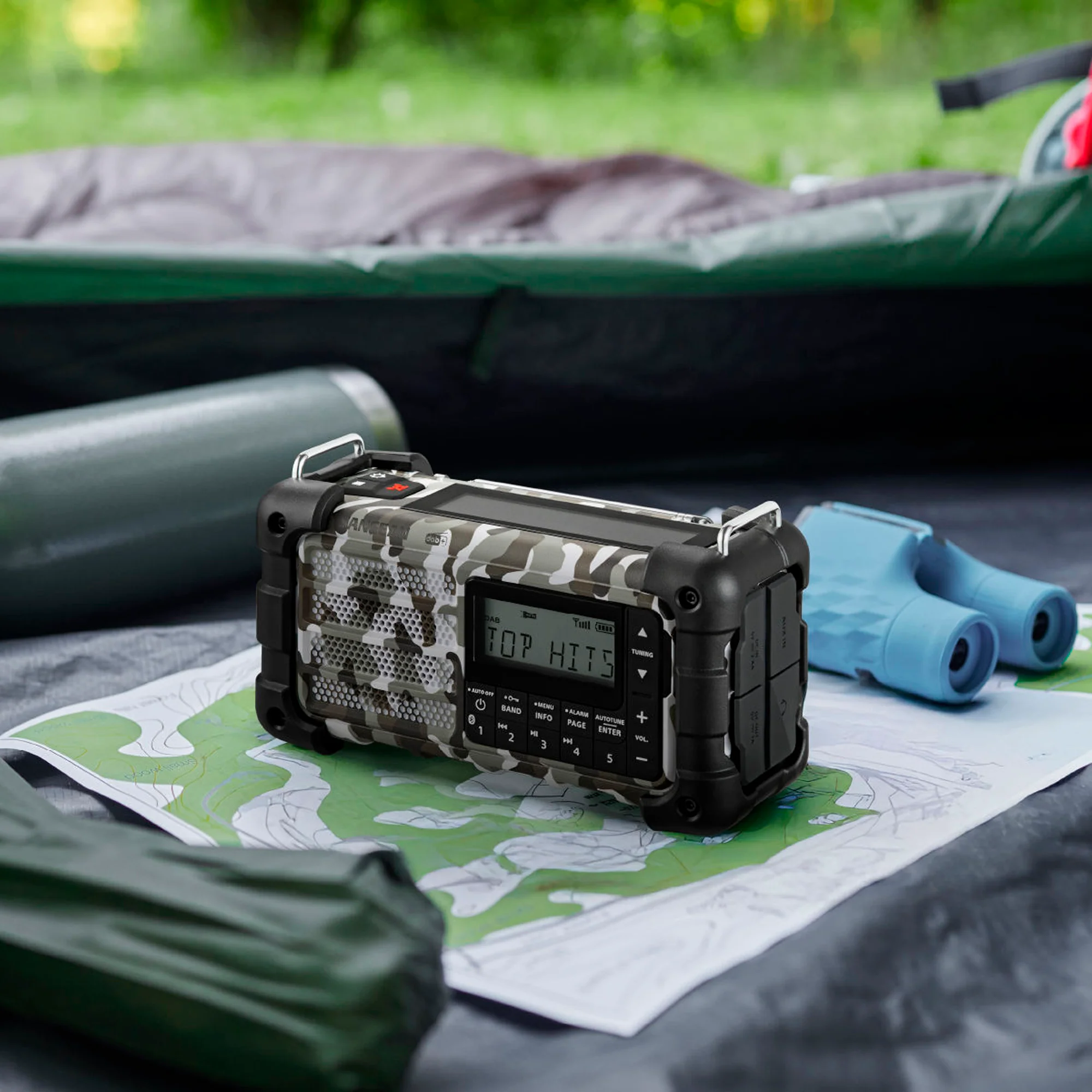 Sangean - MMR-99 DAB+/FM/Bluetooth/AUX - Multi-Powered Digital Nødradio // Arctic Camo - Image 5