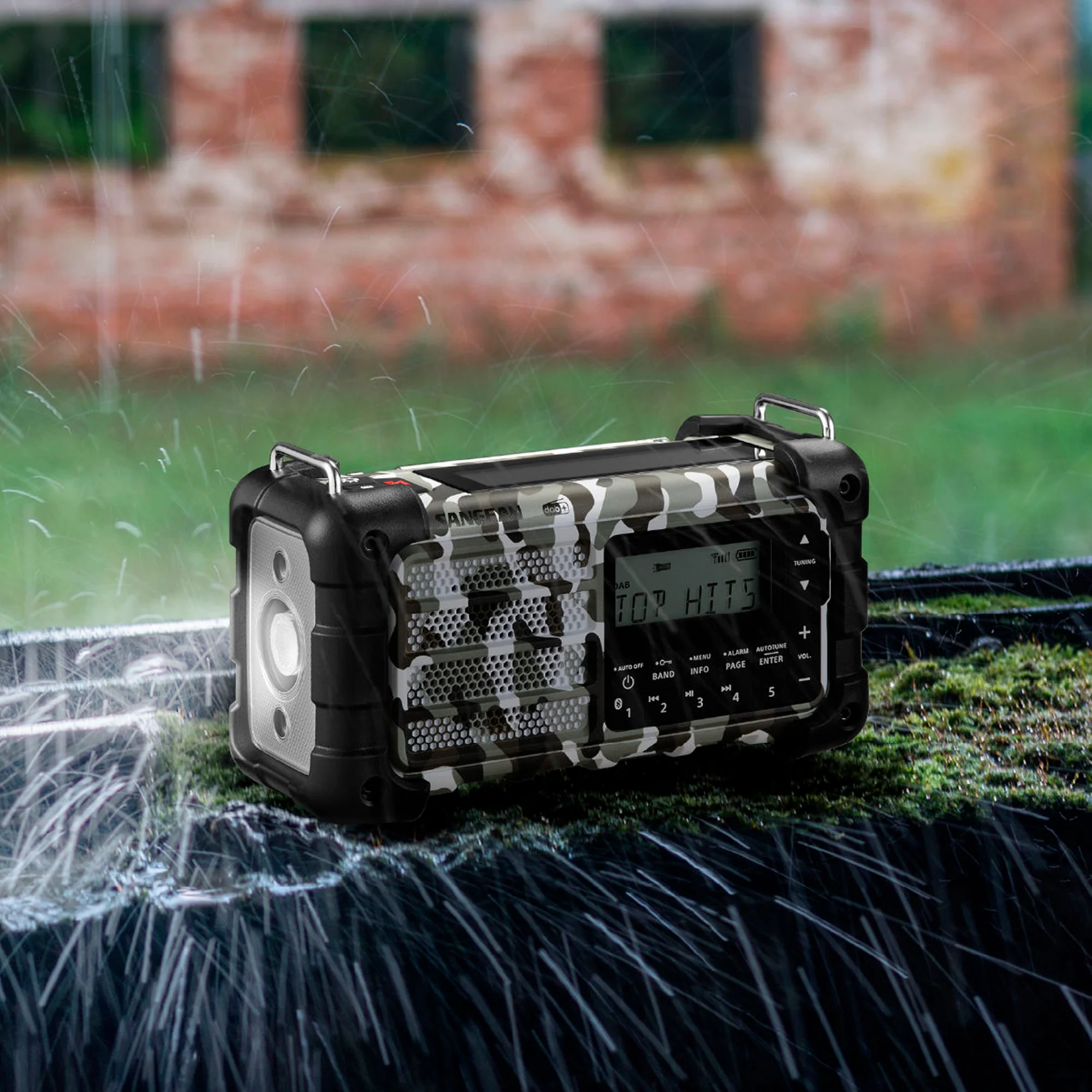 Sangean - MMR-99 DAB+/FM/Bluetooth/AUX - Multi-Powered Digital Nødradio // Arctic Camo - Image 7