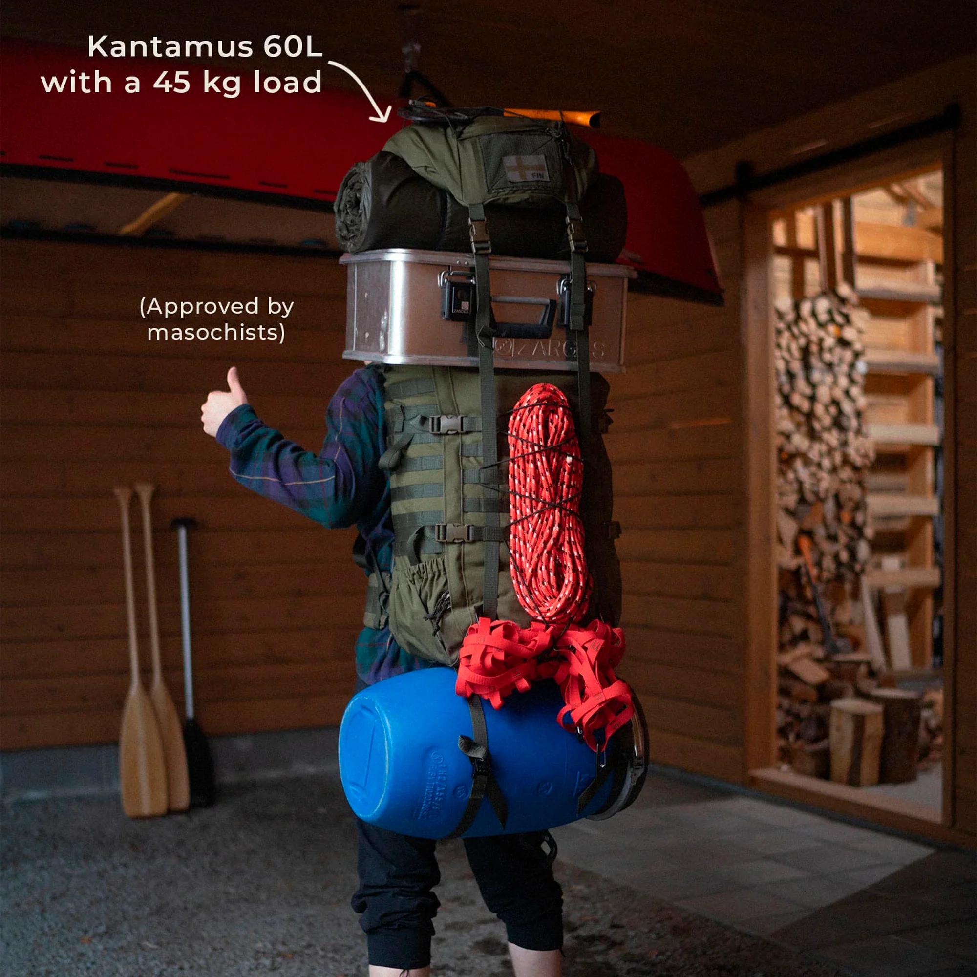 Savotta - Kantamus 60L Rygsæk // Sort - Image 11