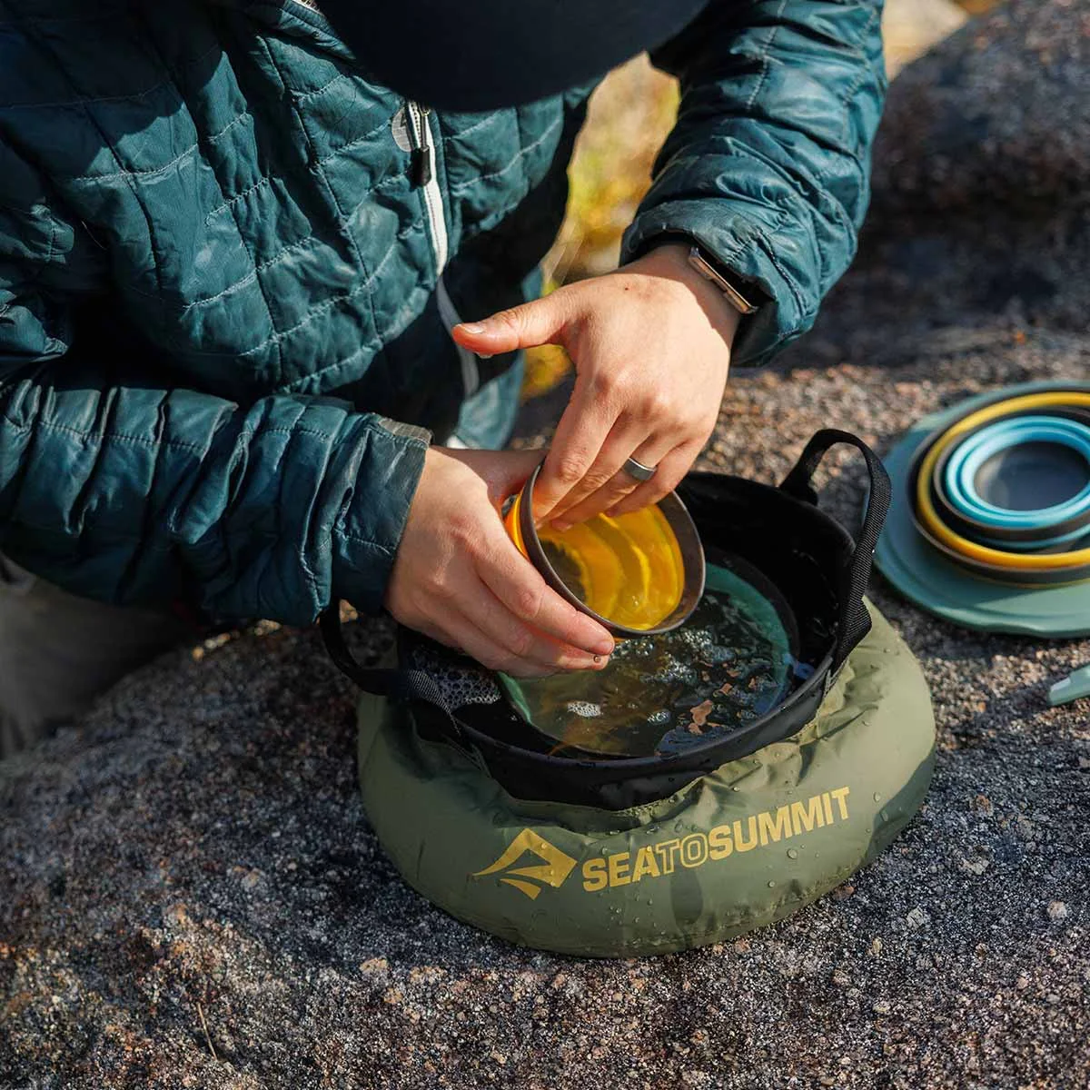 Sea to Summit - Vaskebajle 10L // Burnt Olive - Image 5