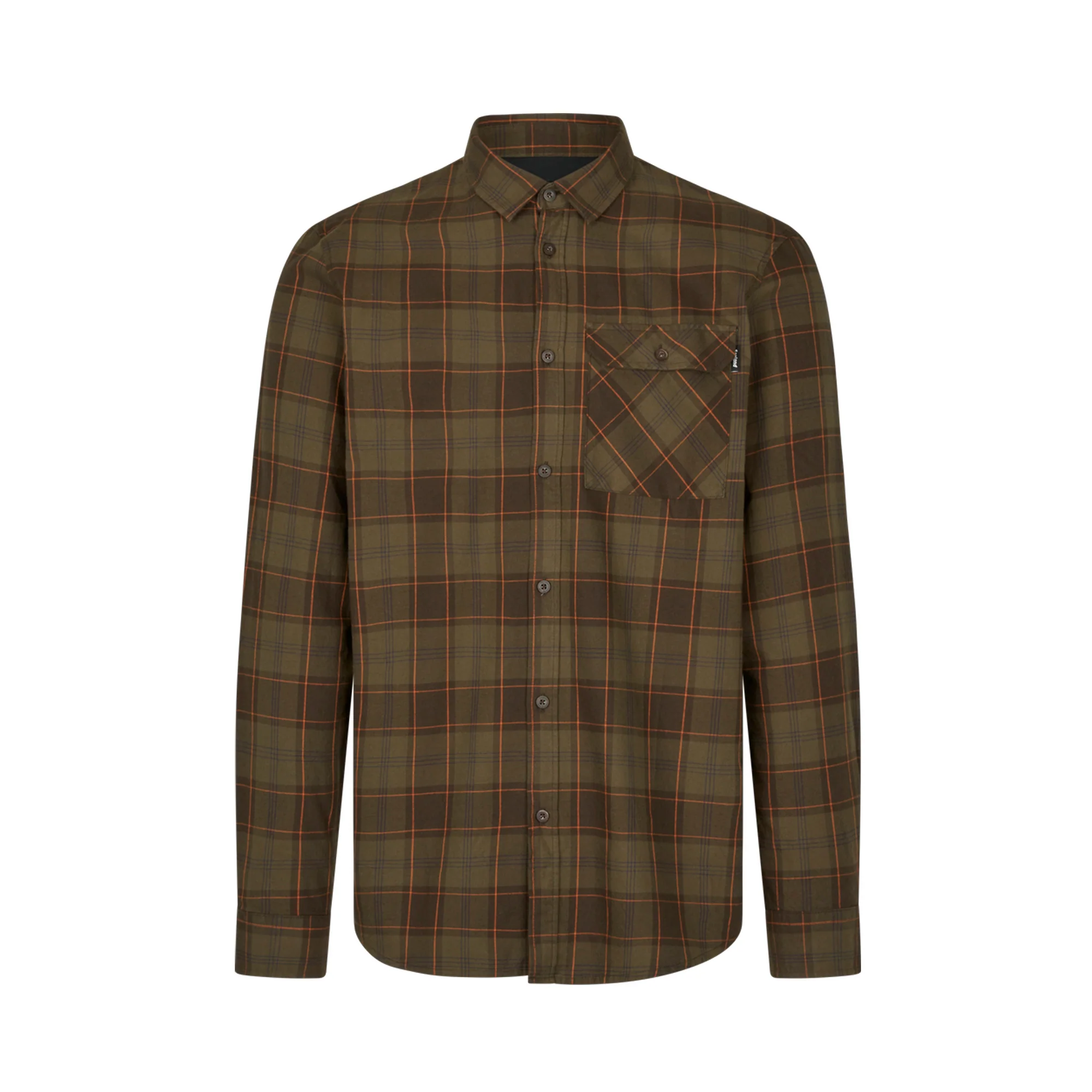 Seeland - Glen Flannel Skjorte // Pine Green / Dark Navy Check