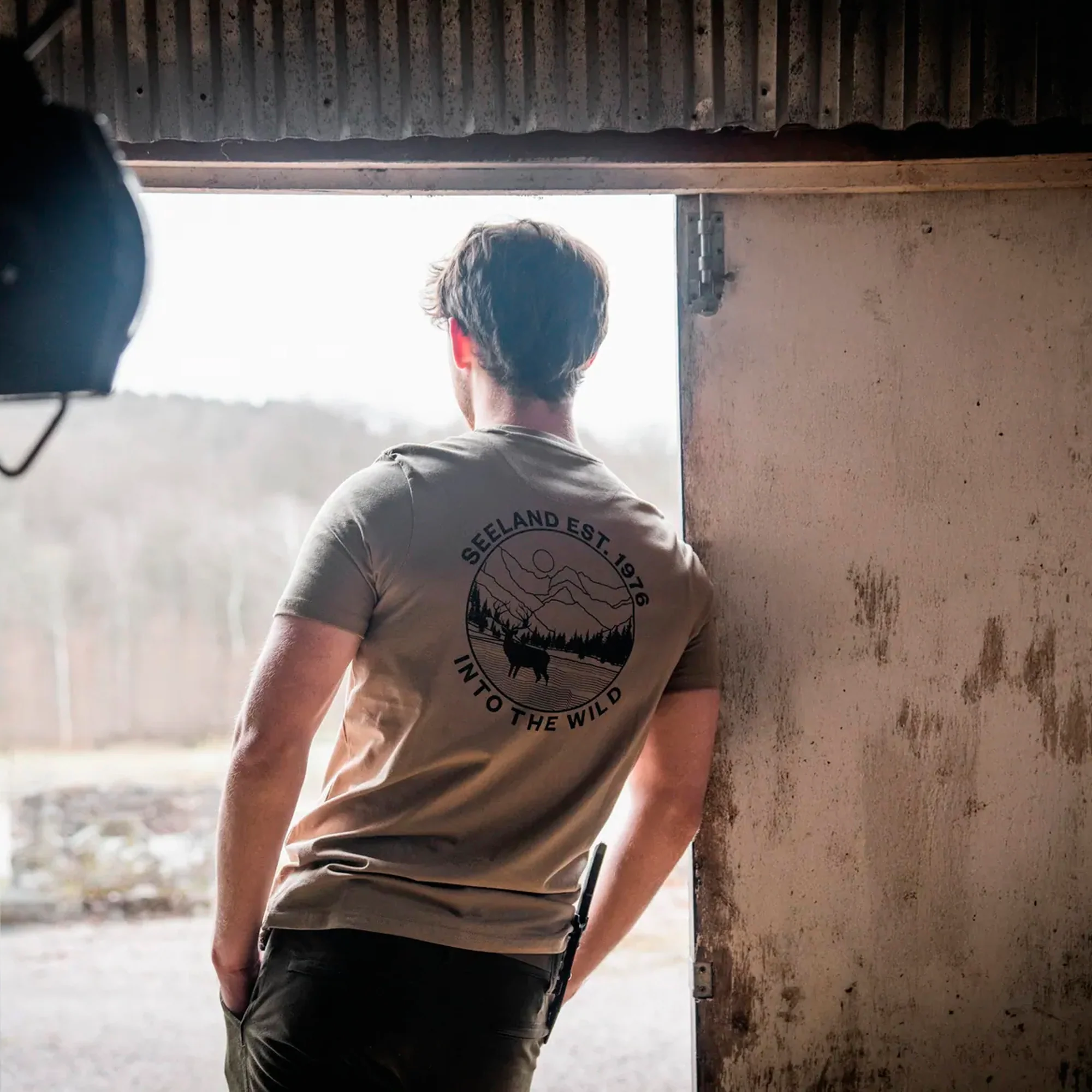 Seeland - Hunting Landscape T-shirt // Covert Green - Image 3