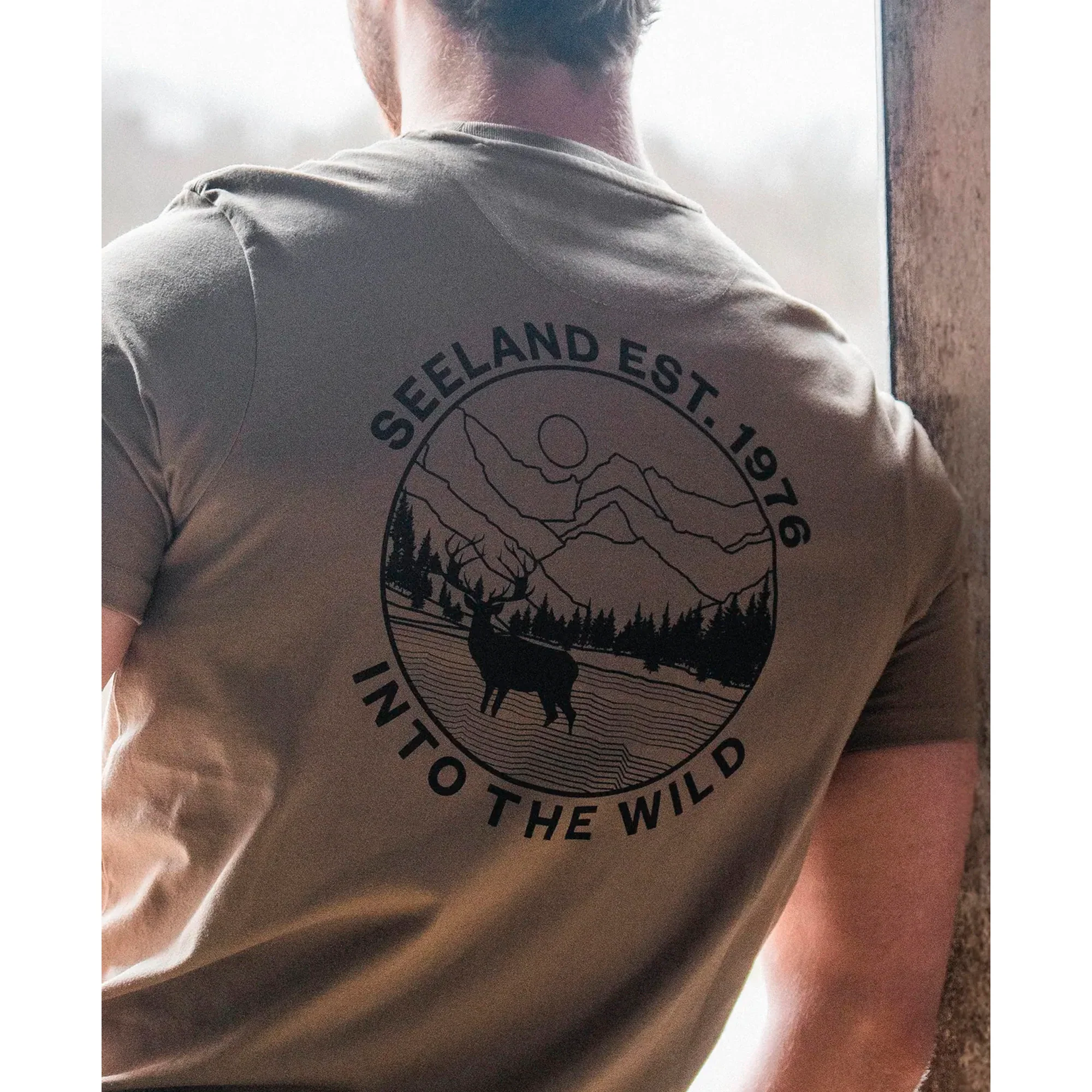 Seeland - Hunting Landscape T-shirt // Covert Green - Image 4