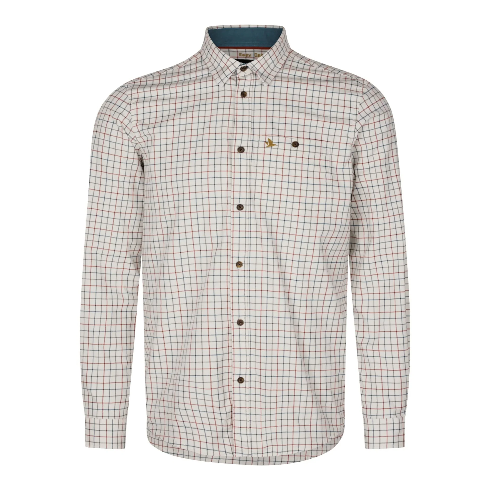 Seeland - Oxford Shooting Skjorte // Grape Leaf / Terracotta Check