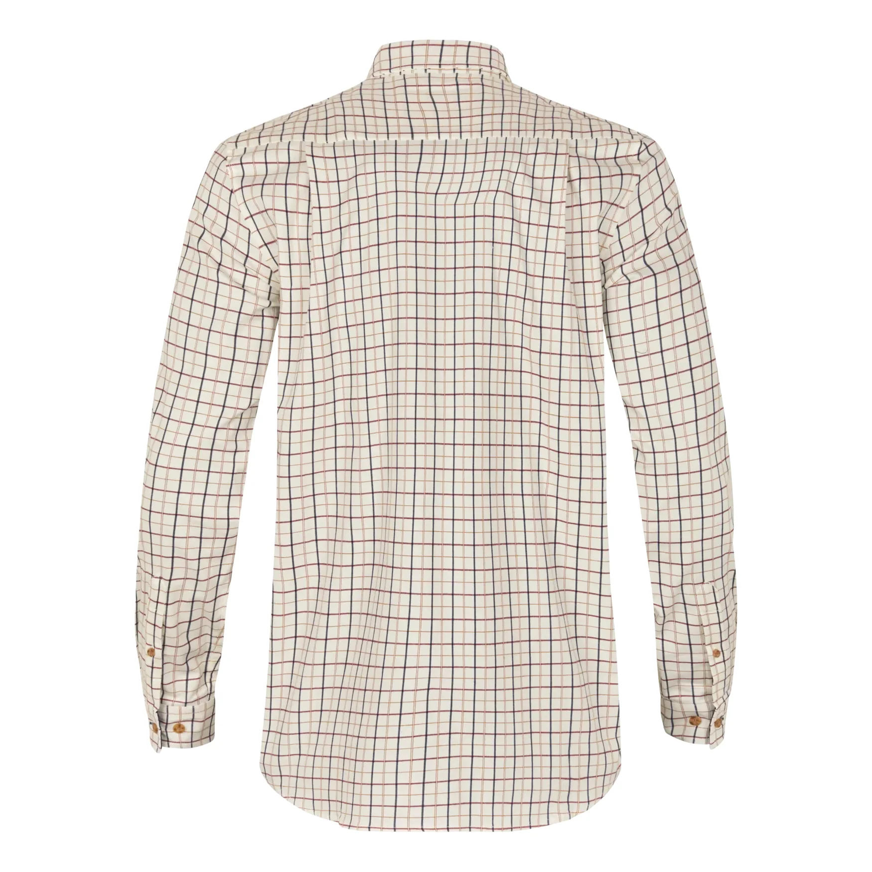 Seeland - Oxford Shooting Skjorte // Classic Blue / Merlot Check - Image 2