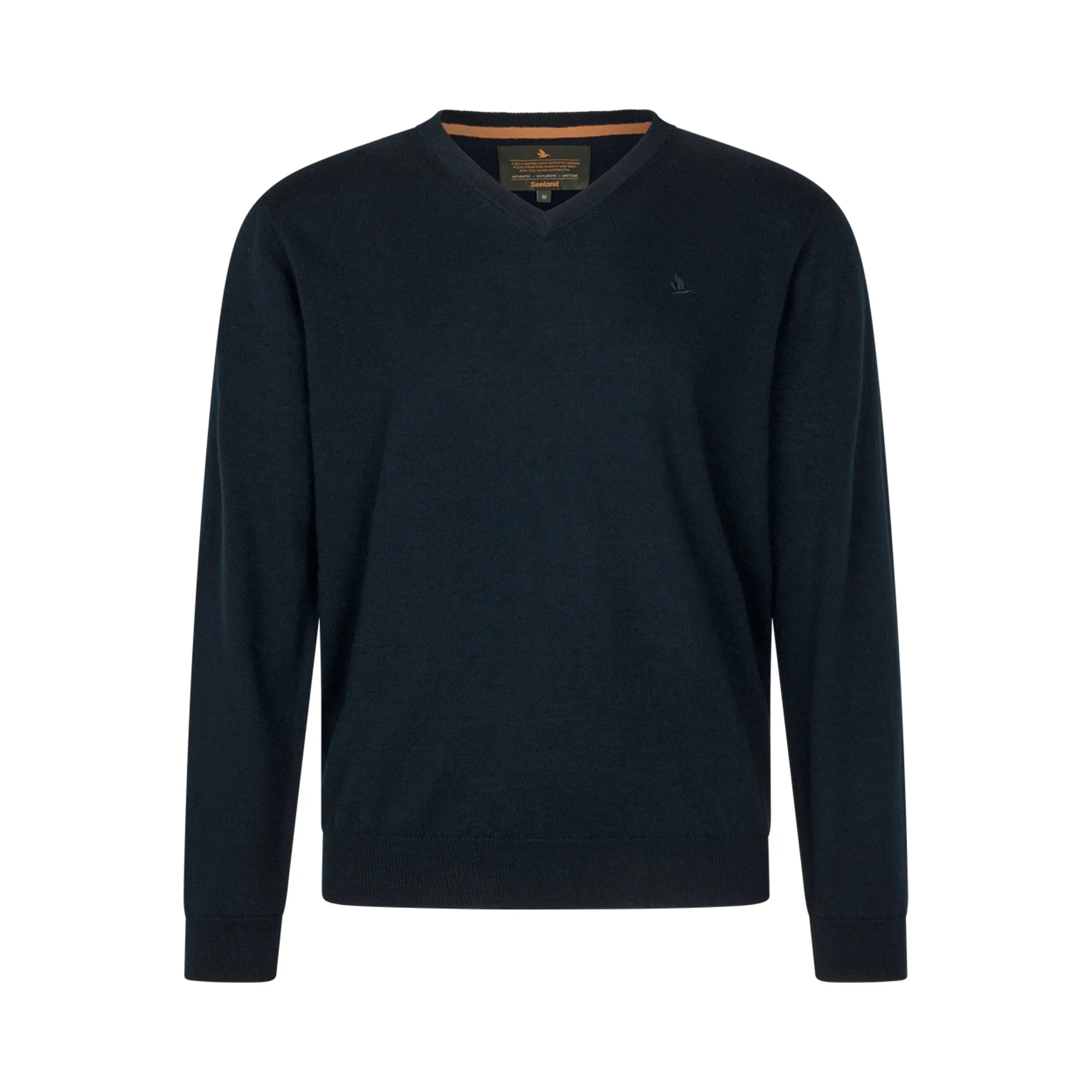 Seeland - Pine V-Neck Pullover // Dark Sapphine