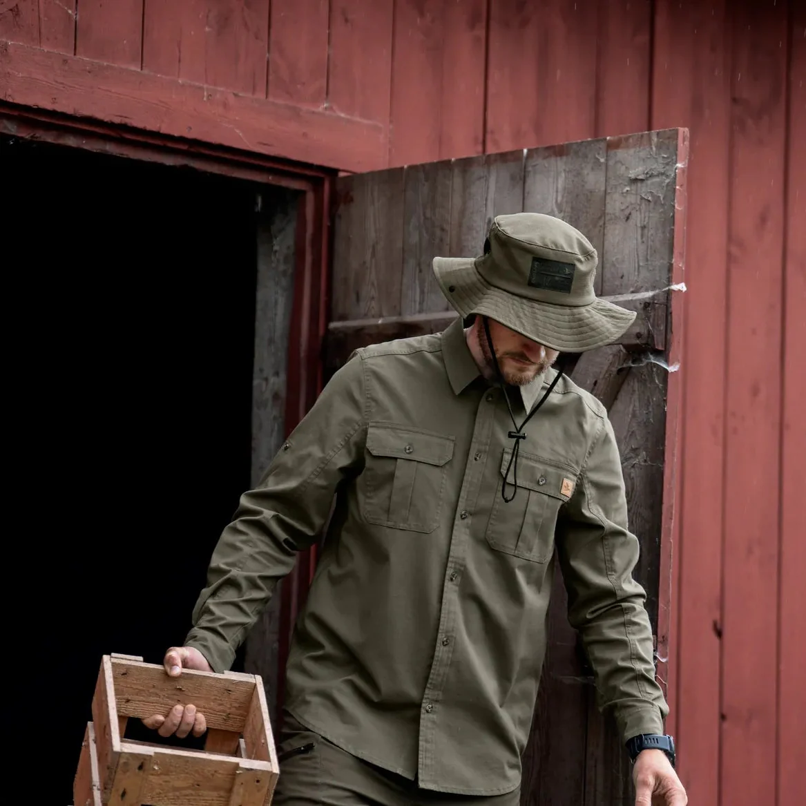 Seeland - Selous L/S Cargo Skjorte // Grape leaf - Image 6