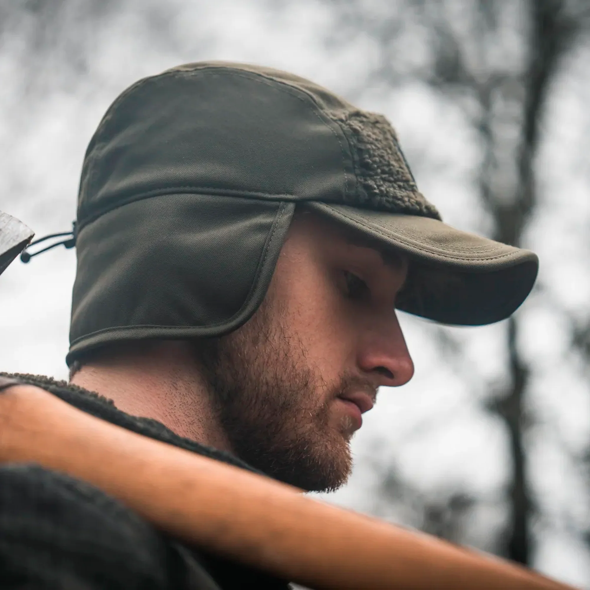 Seeland - Teddy Fold Down Cap // Pine Green - Image 4