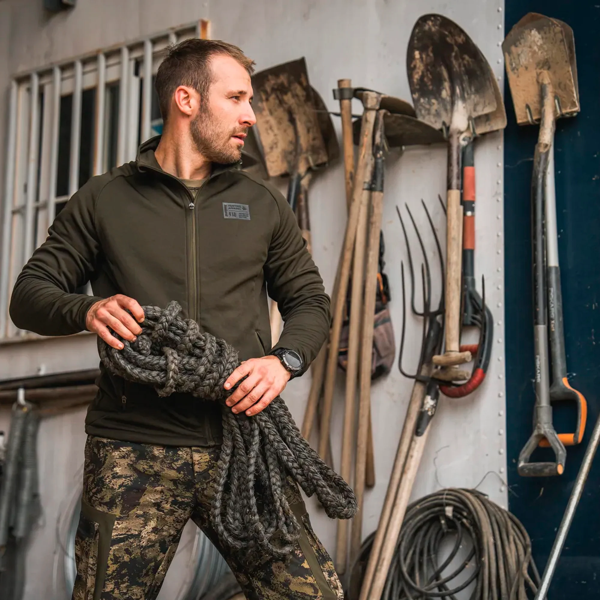 Seeland - Tidal Fleece Jakke // Pine green - Image 6
