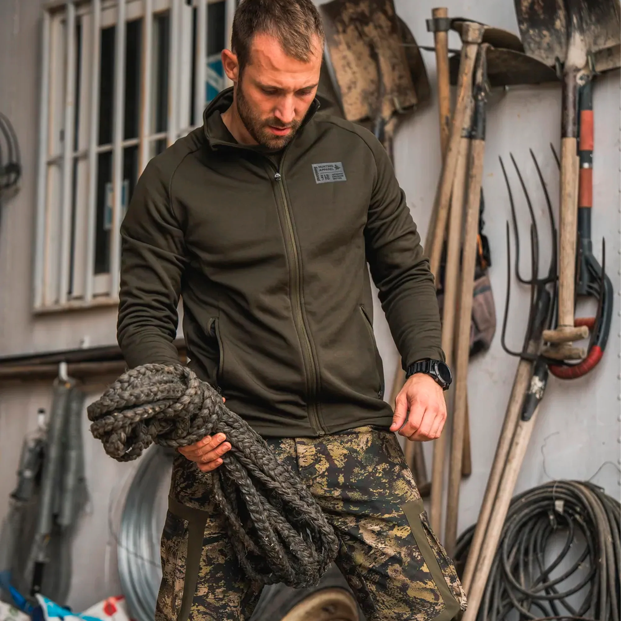 Seeland - Tidal Fleece Jakke // Pine green - Image 7