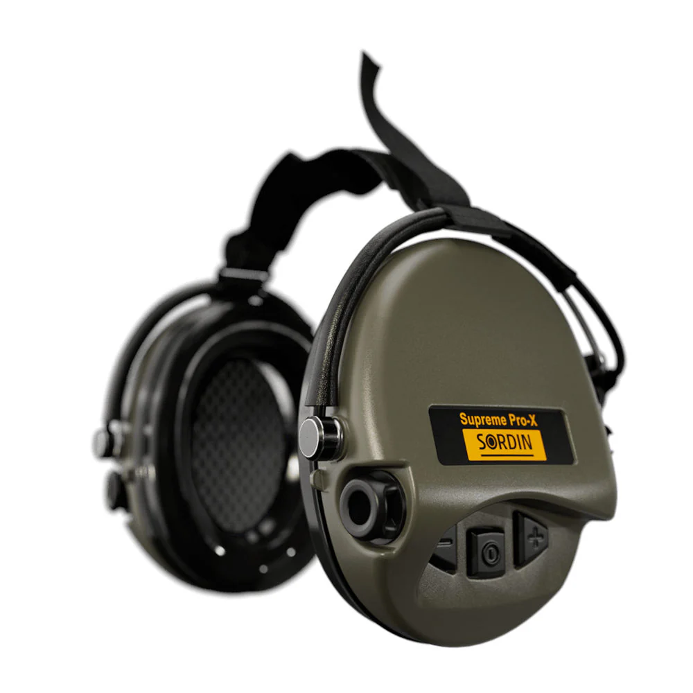 Sordin - Supreme Pro X Neckband Høreværn // Olivengrøn