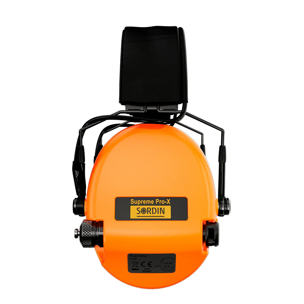 Sordin - Supreme Pro-X Slim Elektronisk Høreværn 82 dB Orange - Image 3
