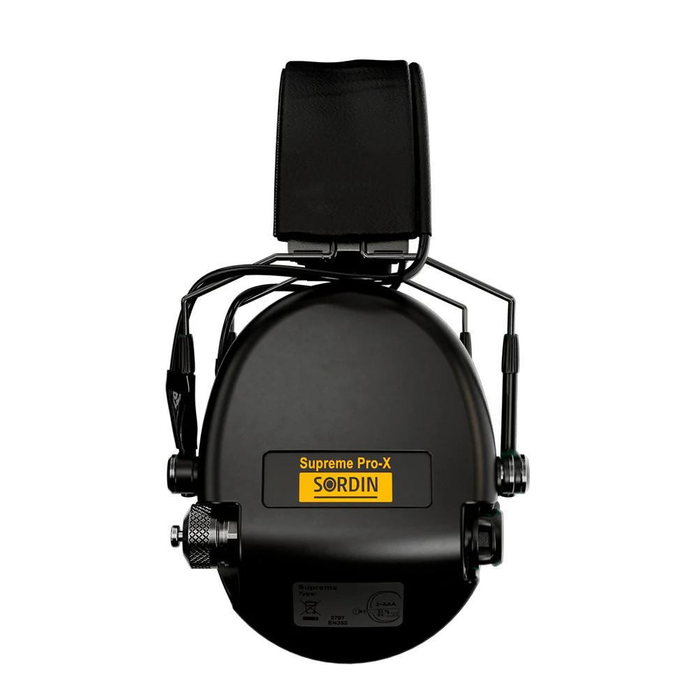 Sordin - Supreme Pro-X Slim Elektronisk Høreværn 82 dB Sort - Image 3