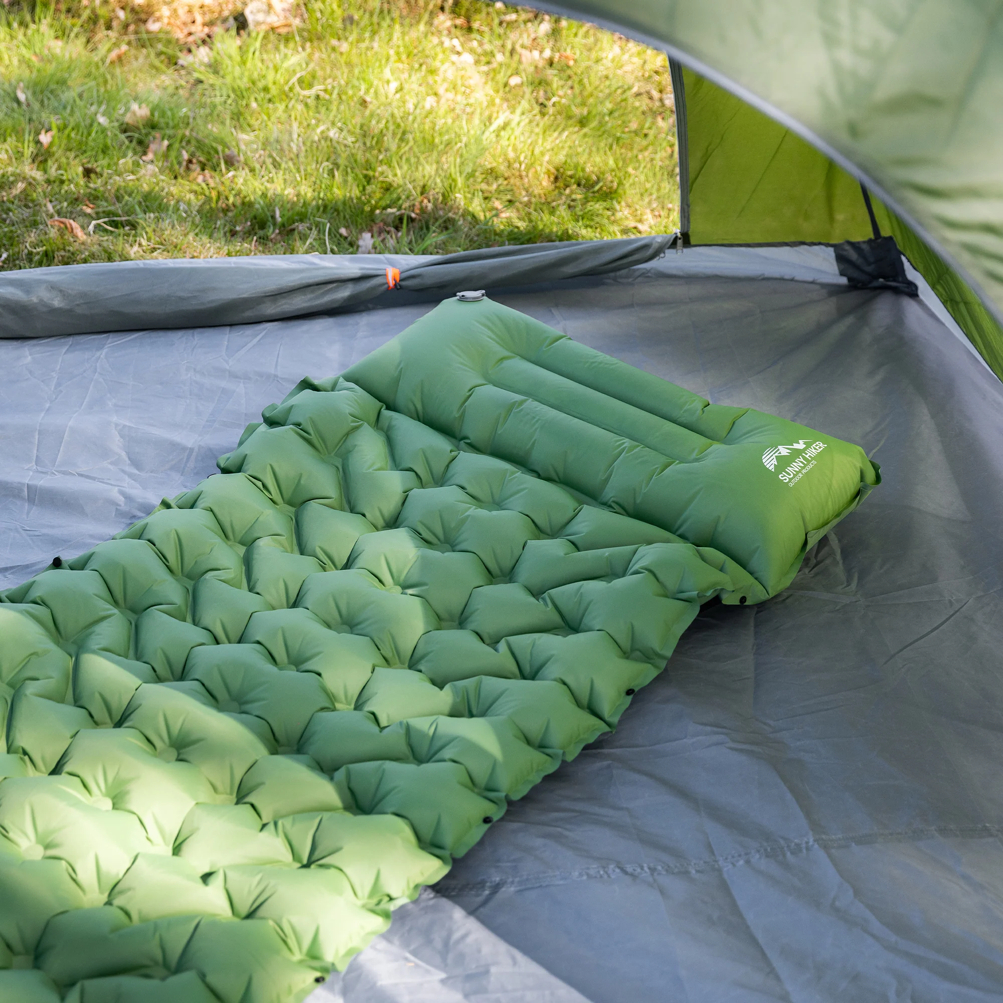Sunny Hiker - Comfort Liggeunderlag m. Fodpumpe // Grøn - Image 11