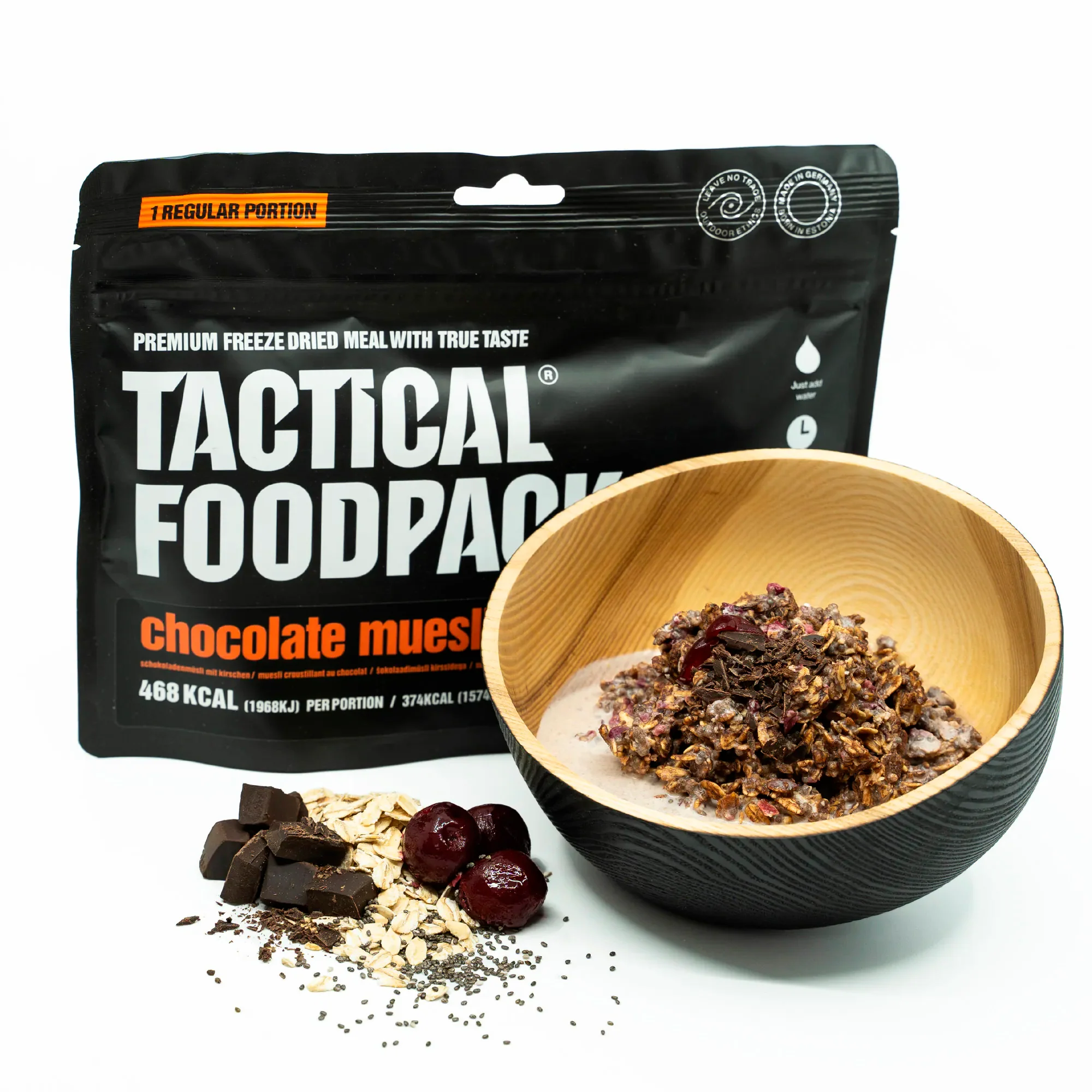Tactical Foodpack - Chokolade Müsli med kirsebær (468 kcal) - Image 2
