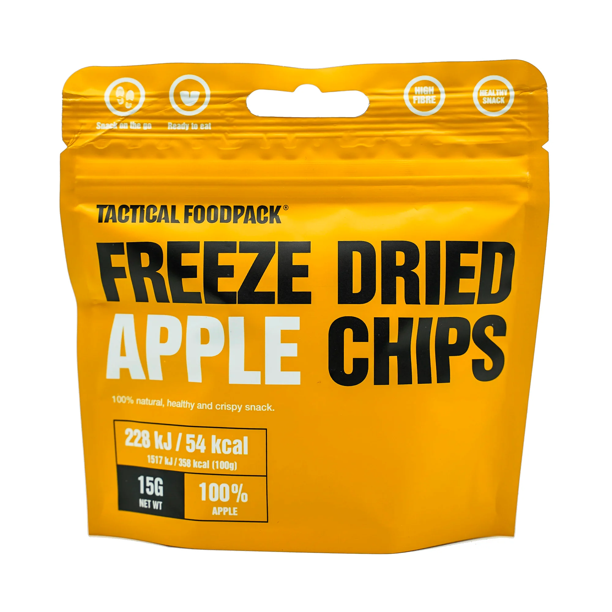 Tactical Foodpack - Frysetørrede Æblechips, 54 Kcal