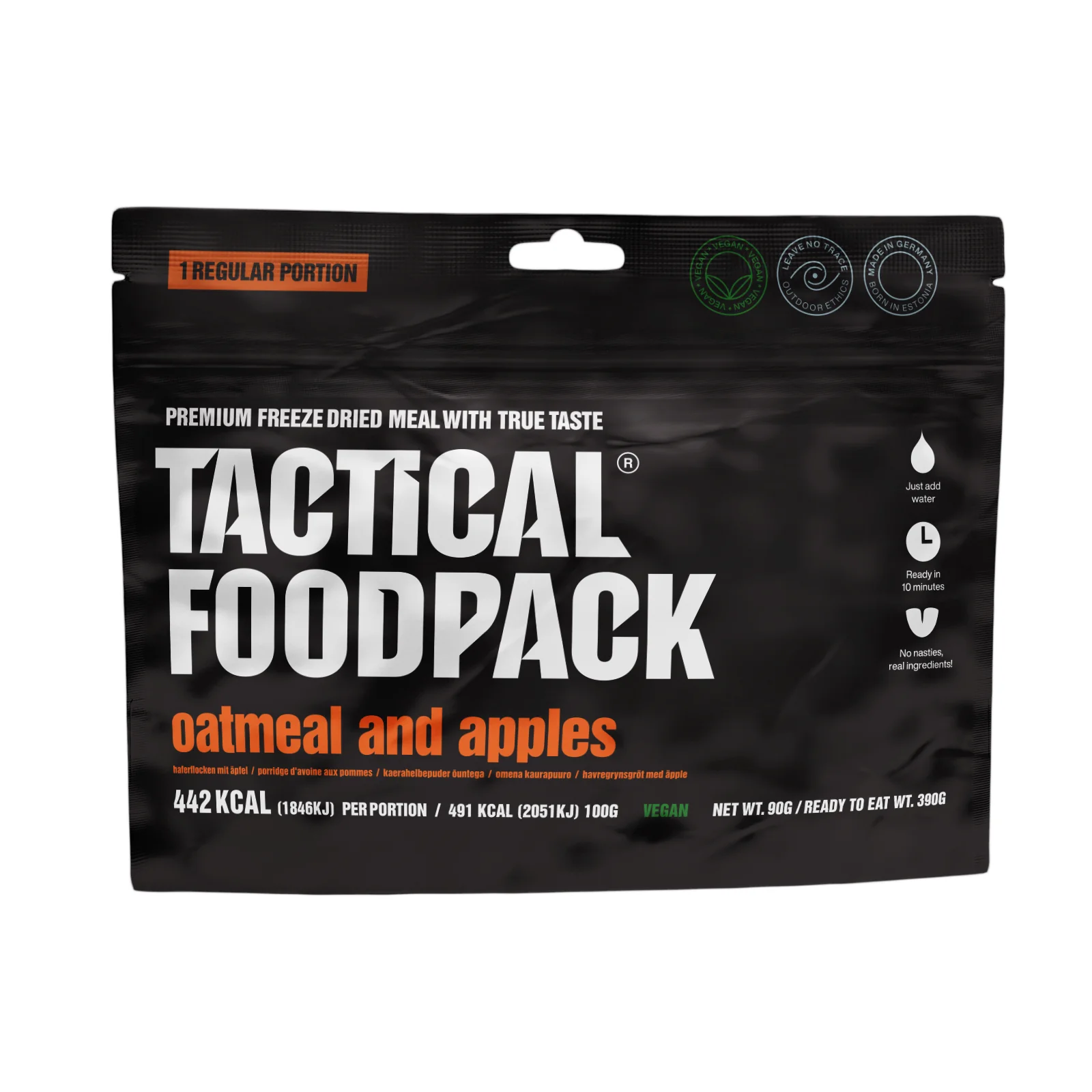 Tactical Foodpack - Havregrød Med Æbler, 442 kcal