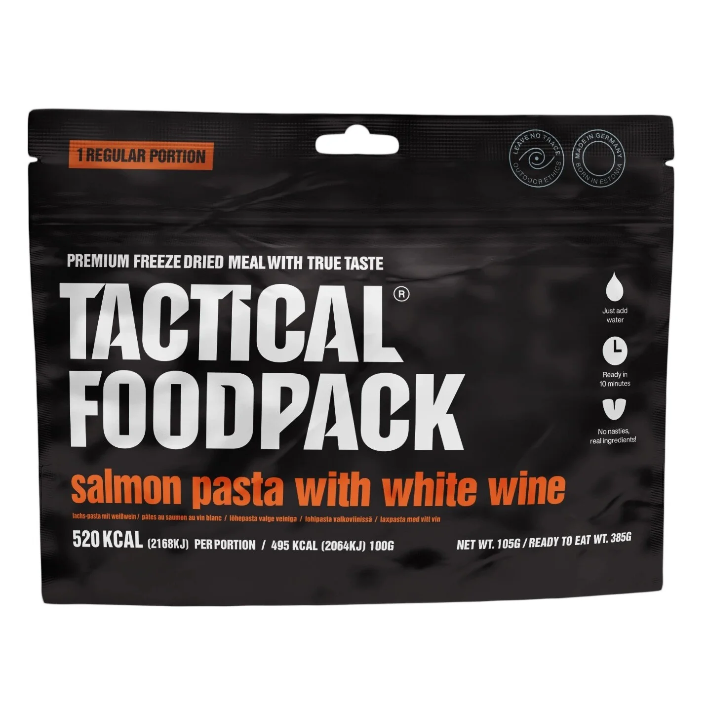 Tactical Foodpack - Pasta Med Laks i Hvidvinssauce, 520 Kcal - Image 2