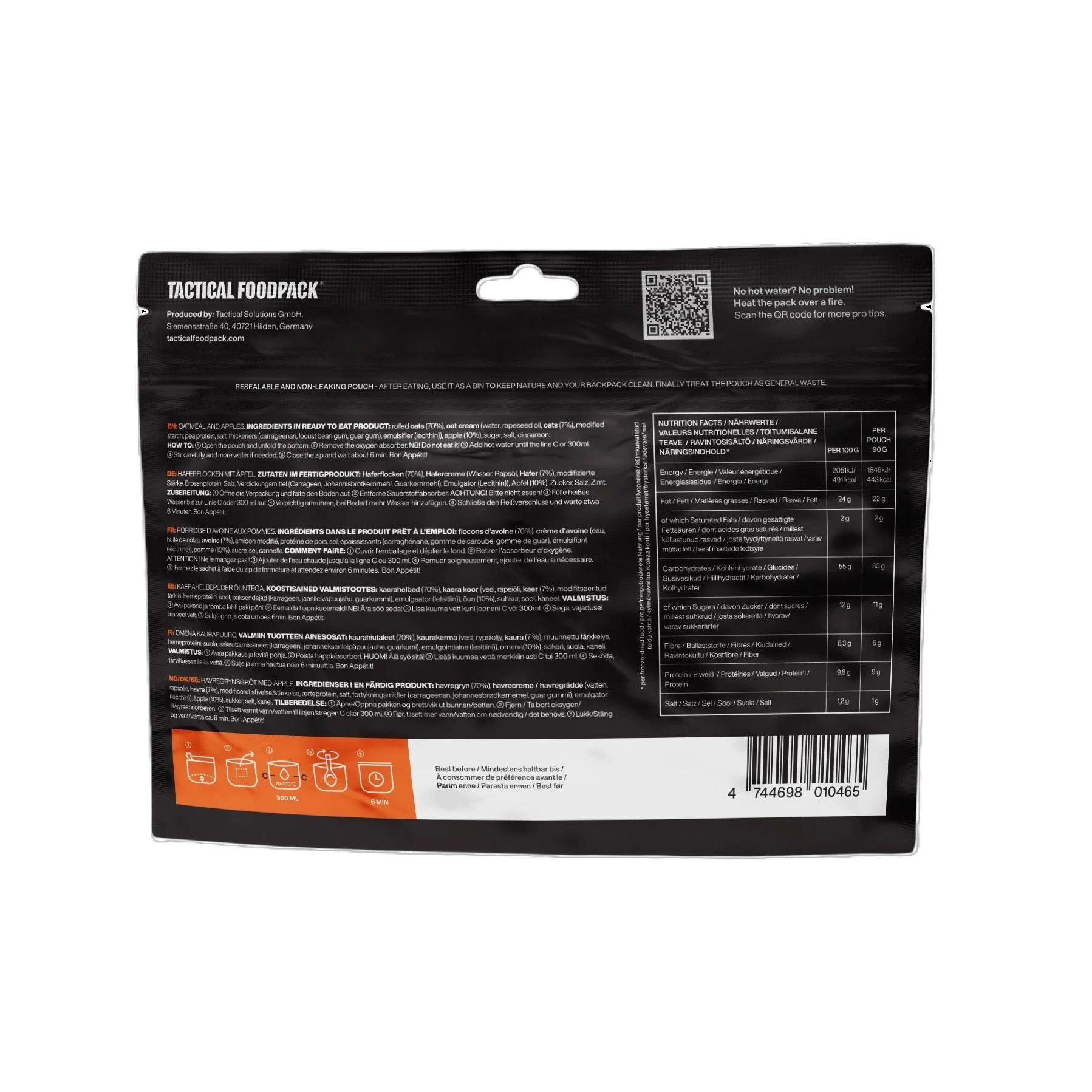 Tactical Foodpack - Vegansk Weekpack Juliett Feltration, 21 måltider (10.290 Kcal) - Image 8