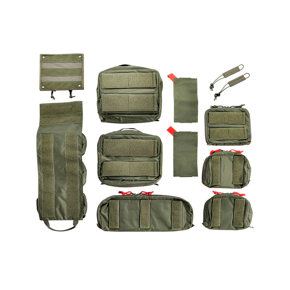 Tasmanian Tiger - Modular Medic Insert Transparent Pouches 30VL // Olivengrøn - Image 2