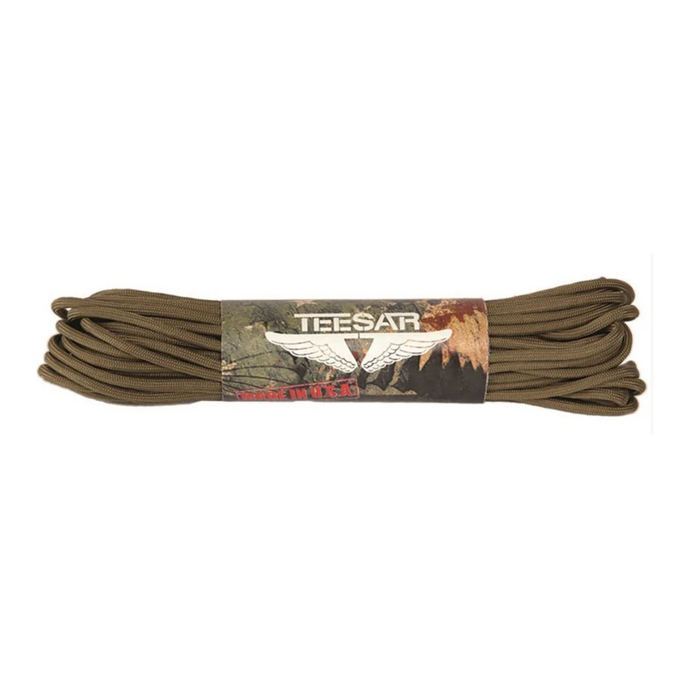 Teesar - US 550 Paracord Faldskærmssnor Coyote (15 meter)
